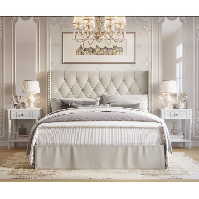 Aleily Upholstered Standard 3 Piece Bedroom Set