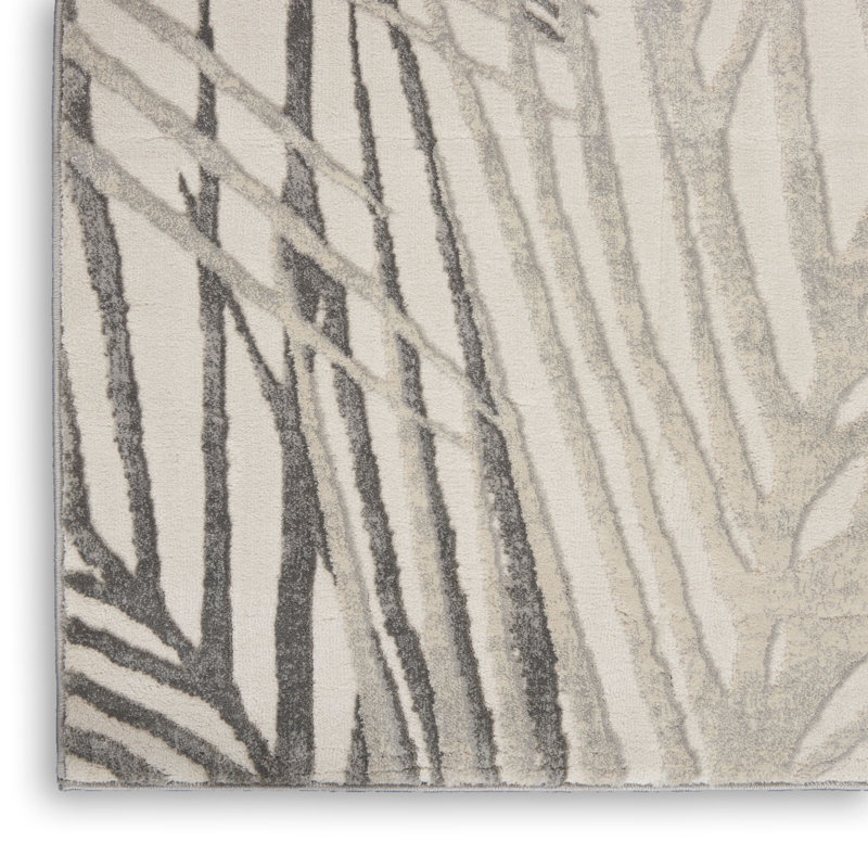 Rustic Tufted Grey Rug, Rectangle 282 x 389cm