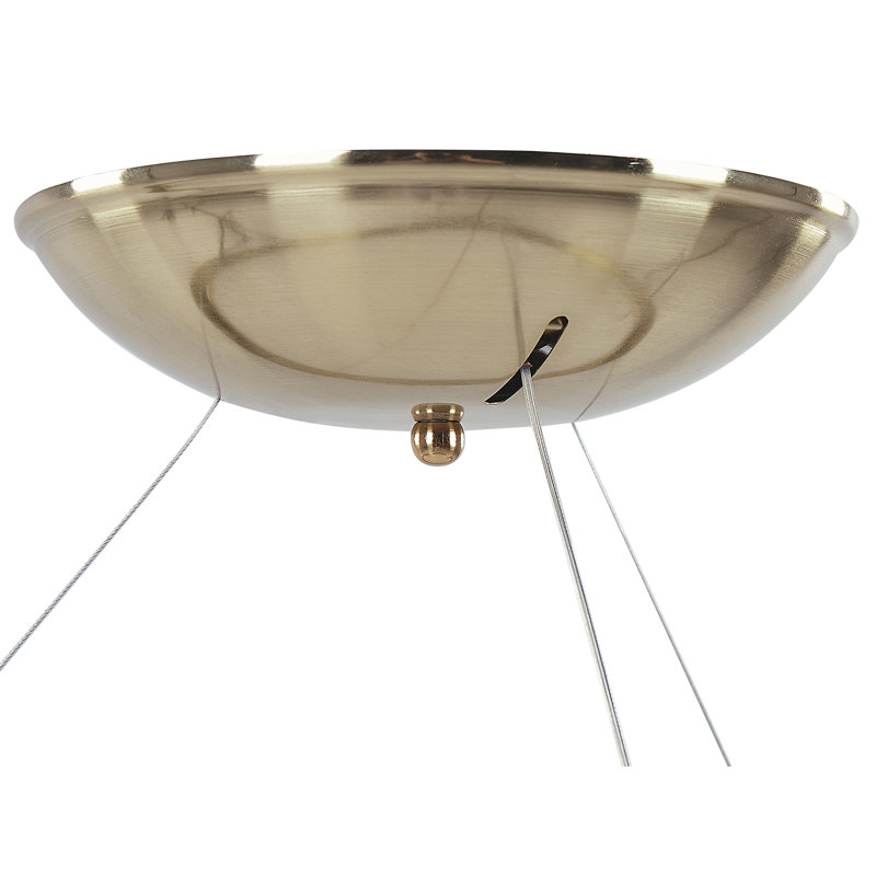 Aava-May - Light Brushed Nickel LED Geometric Pendant