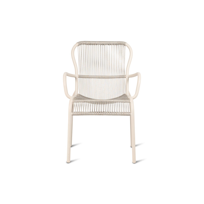 Loop Outdoor Dining Armchair, White