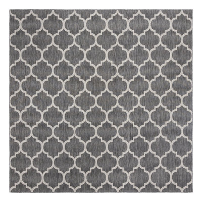 Bartman Geometric Black/Beige Indoor/Outdoor Area Rug