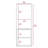 Wengue Rectangle 2-Shelf Medicine Cabinet-1207555435