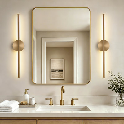23.6" H Modern Dimmable Integrated LED Cylinder Wall Sconce