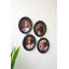  Art mural encadré ovale encadré - Collection d'œuvres d'art canines de style portrait classique de 12 po, ensemble de quatre
