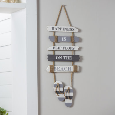 «Hiouchi Happiness Is Flip Flops On The Beach», art mural