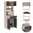 Pembrooke 2-Shelf 1-Drawer Microwave Pantry Cabinet -109827634