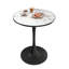 Round Marble Top Metal Base Dining Table