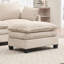 Canapé confortable en forme de U en velours avec repose-pieds et coussins lombaires pour le salon-599197294