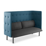 QT Lounge Sofa, Brick + Dark Grey