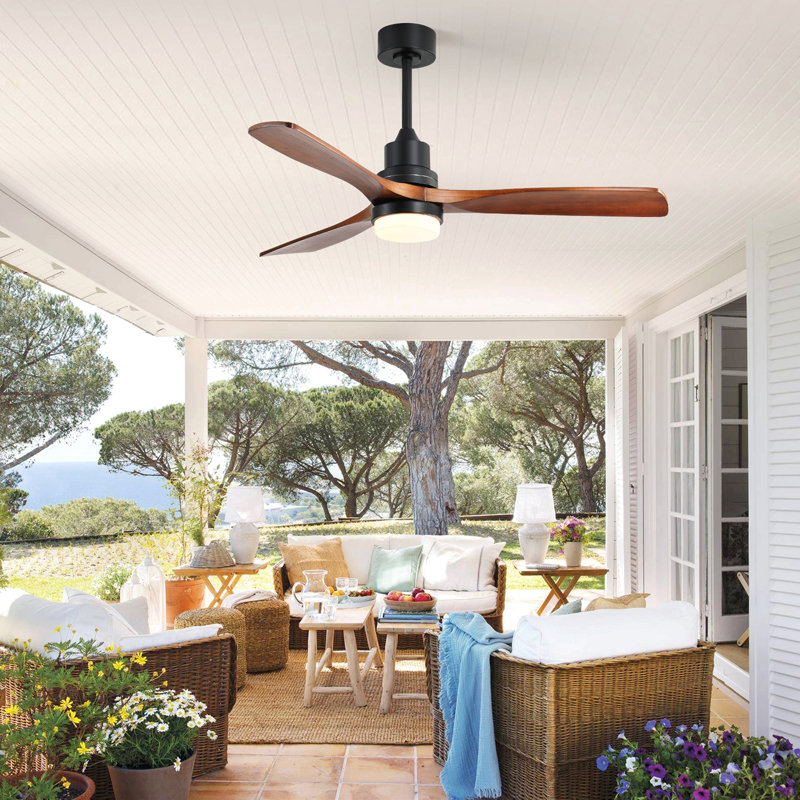 52 Inch Ceiling Fan Light With 6 Speed Remote Reversible Energy-Saving DC Motor