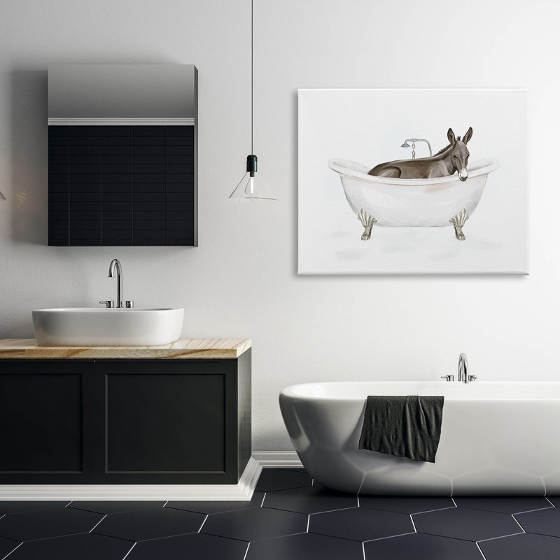 «Donkey Bathroom Tub Animal» par Ziwei Li, L 48 po x H 36 po