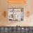 24×30 Inch Dual Use LED Light Bathroom Mirror Cabinet, Aluminum Back Panel Dimmable Anti Fog Cabinet