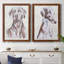 «Sitting Dog II», toile encadrée de qualité supérieure - prête à être accrochée-821388250-821388249