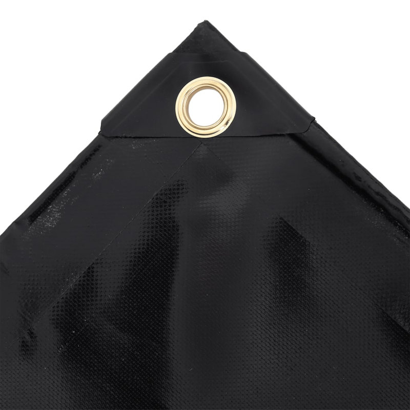 Outdoor Conversation Set Cover, 0.1cm H x 350cm W x 500cm D, Black