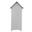 Solution de rangement d'extérieur en bois naturel, 29,97 po x 20,84 po x 64,4 po, pour patio et jardin