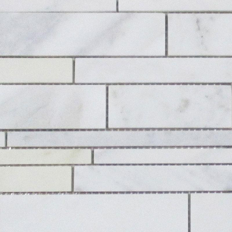 Carreau de mosaïque en marbre 13 po x 10 po
