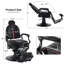 Keniah 27.5" Hydraulic Swivel Barber Chair-1027368657