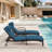 Patio Outdoor Lounge Chairs Set Of 2,Adjustable 5-Position Outdoor Chaise Lounge With Armrests & Wheels For Poolside, Backyard, Deck-840914566-840914567