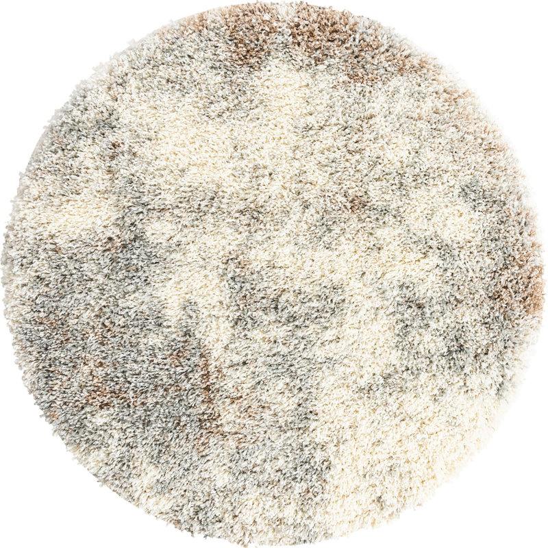 Abstract Indoor Rug, Round 4'
