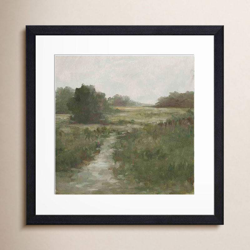 Tranquil Fen I by Ethan Harper, Black, 20"H x 20"W