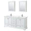 Ensemble de meuble-lavabo double 72 "avec miroir Deborah-51712418-80205259-97789886