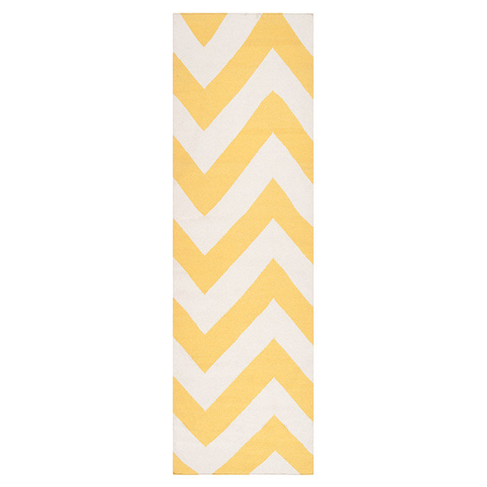 Diego Wool Chevron Indoor Rug, Runner 2'6" x 8'