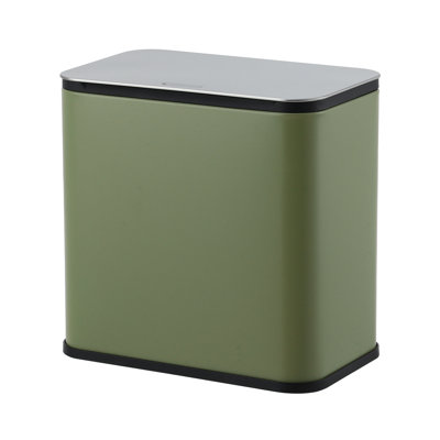 Poubelle en acier inoxydable 1,3 gallon avec seau intérieur amovible et crochet de suspension pour la cuisine et la salle de bain