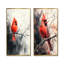 Art mural oiseau cramoisi cardinal I - animaux, 2 pièces-2033717380-2033717383