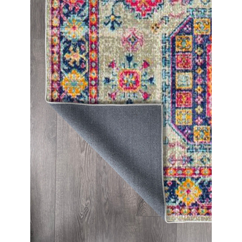 Cotton Oriental Indoor / Outdoor Rug, Runner 2'7" x 5'11"