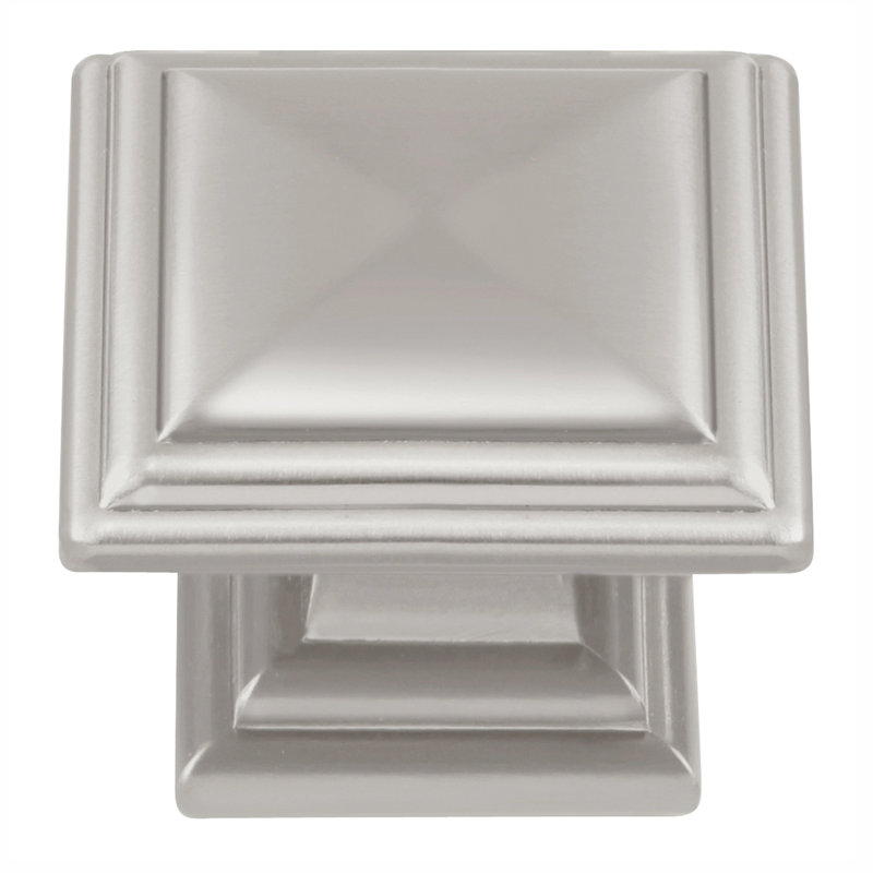 Somerset 1 5/16" Length Square Knob, Satin Nickel
