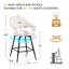 Tabouret de comptoir pivotant 26 po avec structure en métal (ensemble de 2)-562760716-562760718