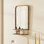 Metal Rectangle Mirror with Shelves