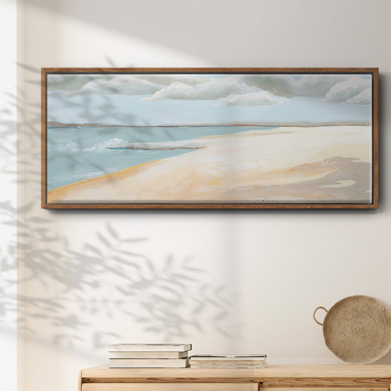 Sandy Getaway I- Framed Canvas