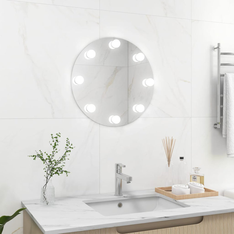 Birjesh Flat Wall Mirror, 40cm H x 40cm W
