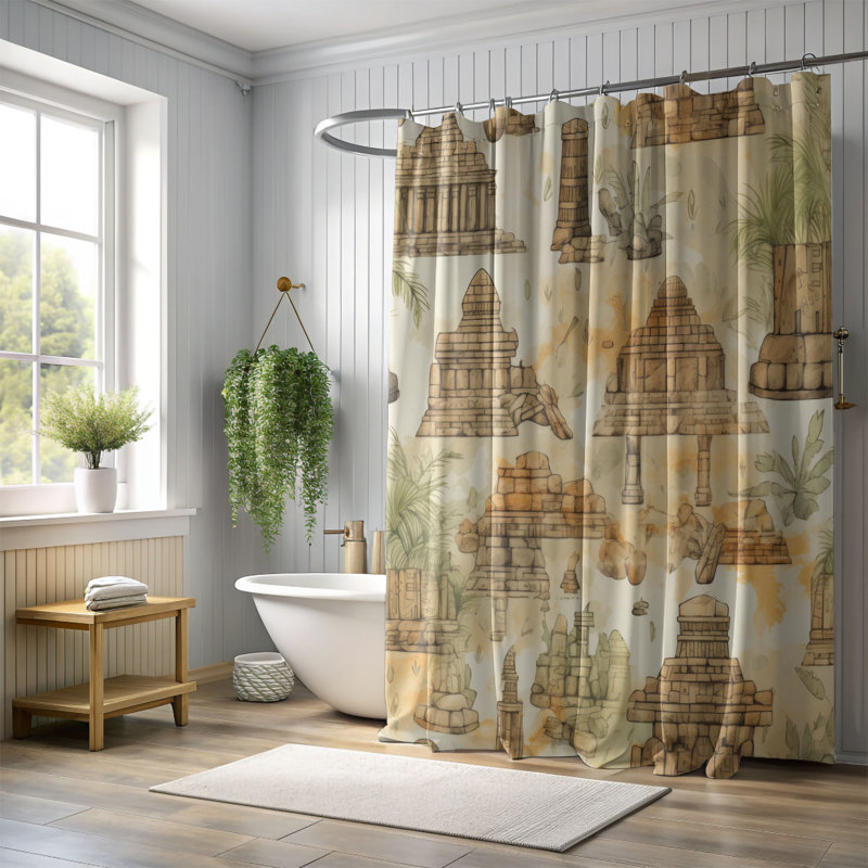 Rideau de douche Haveard, H 74 po x l 71 po