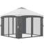 Auvent avec moustiquaire 10 pi x 10 pi Outsunny-84492726