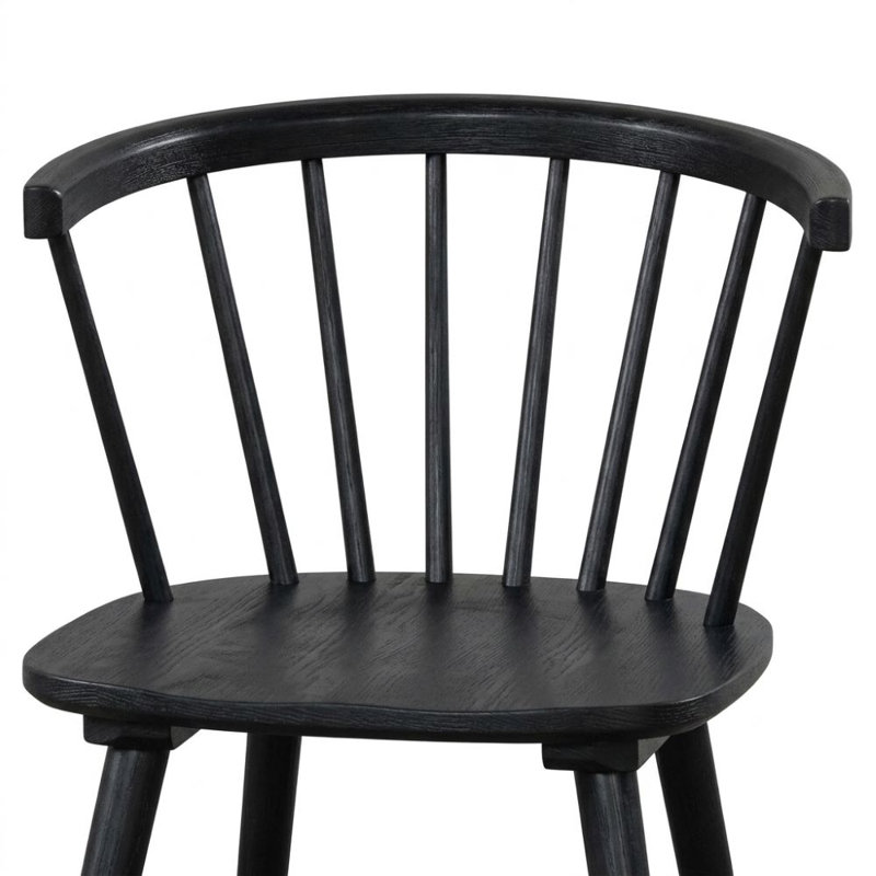 Ensemble de 2 chaises d'appoint noires Coleman, Noir