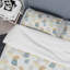 Ensemble de housse de couette en microfibre beige / bleu sarcelle Prabveer-62851827