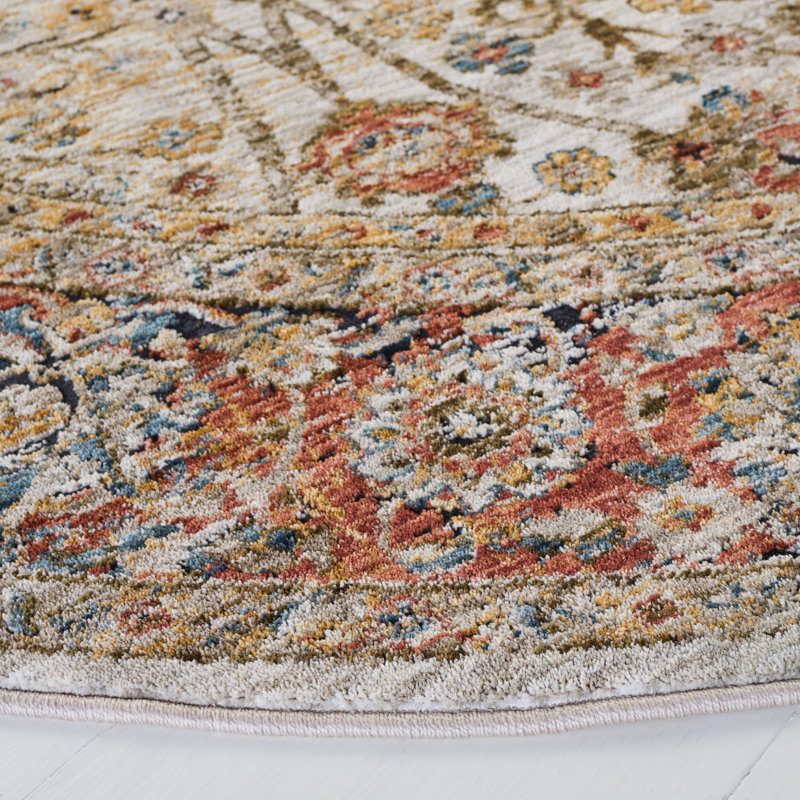 Silverado Performance Oriental Rug, Round 6'4"