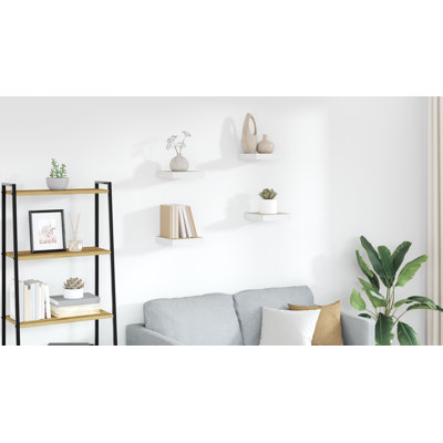 Wall Shelf  Wall Mounted Display Shelf for Photo Frame Set of 4