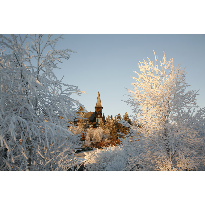Holmenkollen Chapel In Oslo, Norway - Wrapped Canvas Print, 20cm H x 30cm W x 3.8cm D