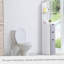 Armoire de rangement pour salle de bain de 54 po de hauteur, tour à linge autoportante avec tablette à 2 niveaux et tiroirs, organisateur de plancher étroit, blanc-581920777