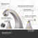8 in. Widespread Deck Mounted Double Handle Bathroom Faucet