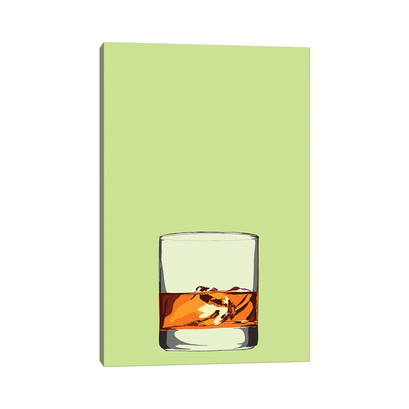Glass Of Whisky - Wrapped Canvas Painting, 66.04 cm H x 45.72 cm W x 3.175 cm D