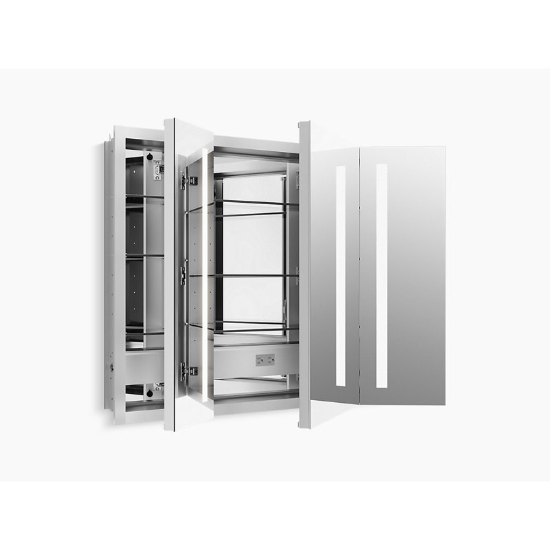 Verdera Lighted Medicine Cabinet with Lighting and Electrical Outlet