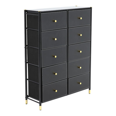 Aemon 88cm W 10 - Drawer Chest of Drawers