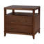 Table de chevet rectangulaire à 2 tiroirs en bois brun noyer 28 po Highbury-1557926683