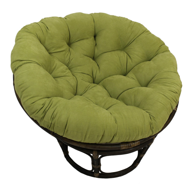 Outdoor 6'' Papasan Seat Cushion, Mojito Lime