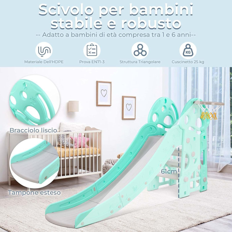 LIFERUN 38cm W Freestanding Slide