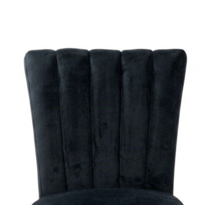 Ensemble de 2 chaises d'appoint en tissu avec dossier capitonné Shanvi